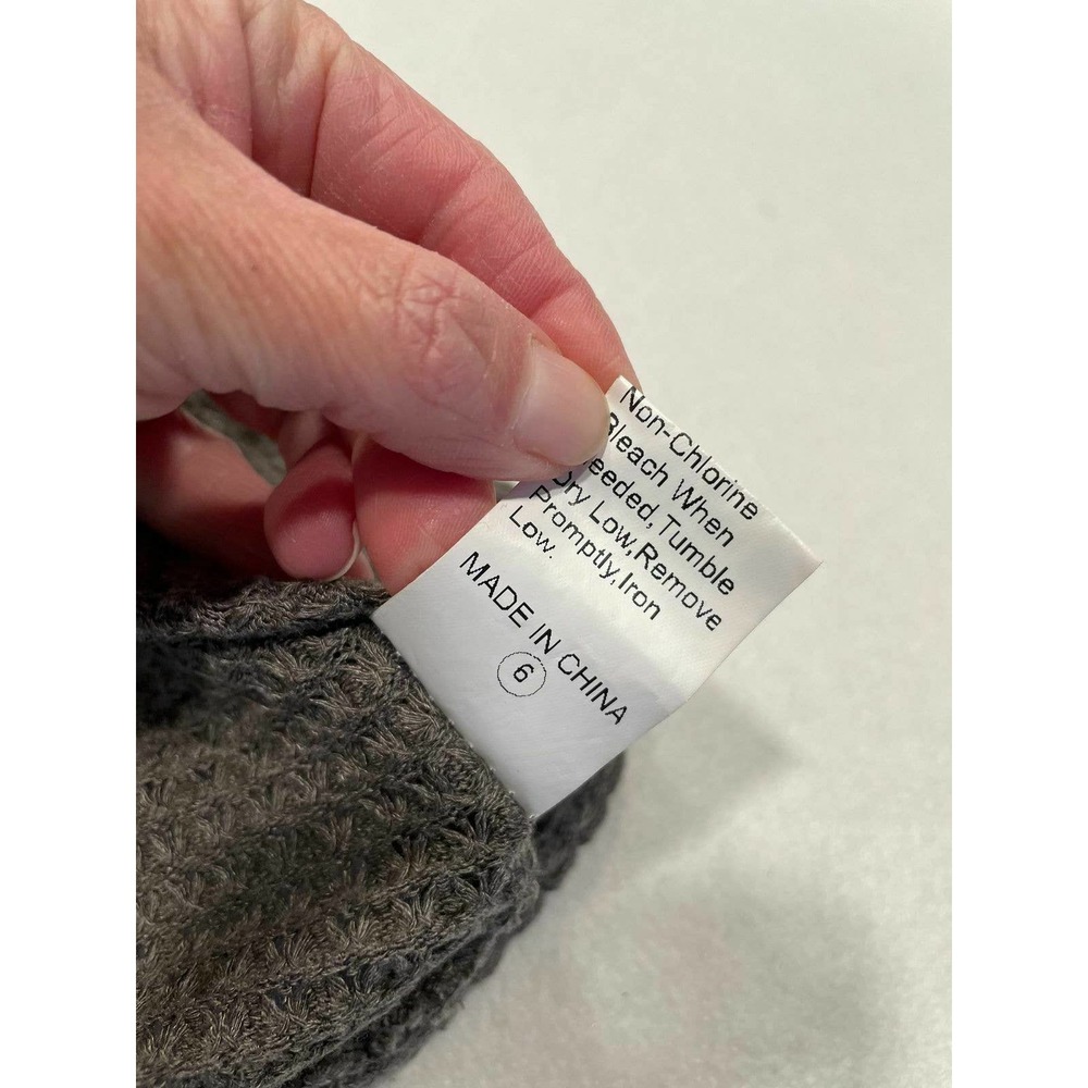 SHEIN Size Small Waffle Knit Crop Tank Top‎ Womens Sleeveless Slim Back-Zip Gray - Picture 11 of 12